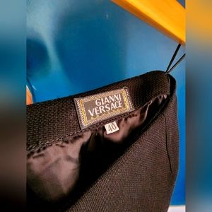 Vintage Gianni black versace pencil skirt size 40